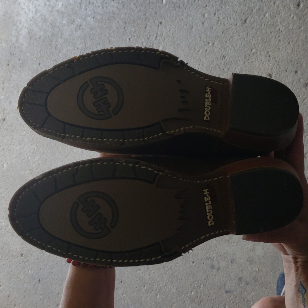 Women's 9.5 Double H Western Boots - Picture 2 of 3